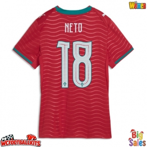 Portugal Pedro Neto #18 Replica Home Stadium Shirt for Women World Cup 2026 Short Sleeve